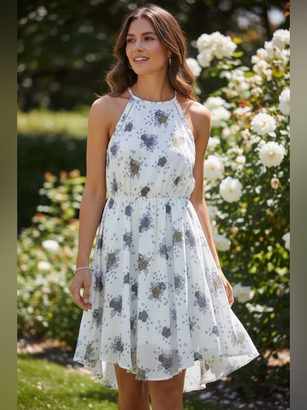Collective Concepts Floral Halter Neck Dress | NWT